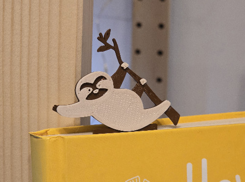 Sloth bookmark, 5g