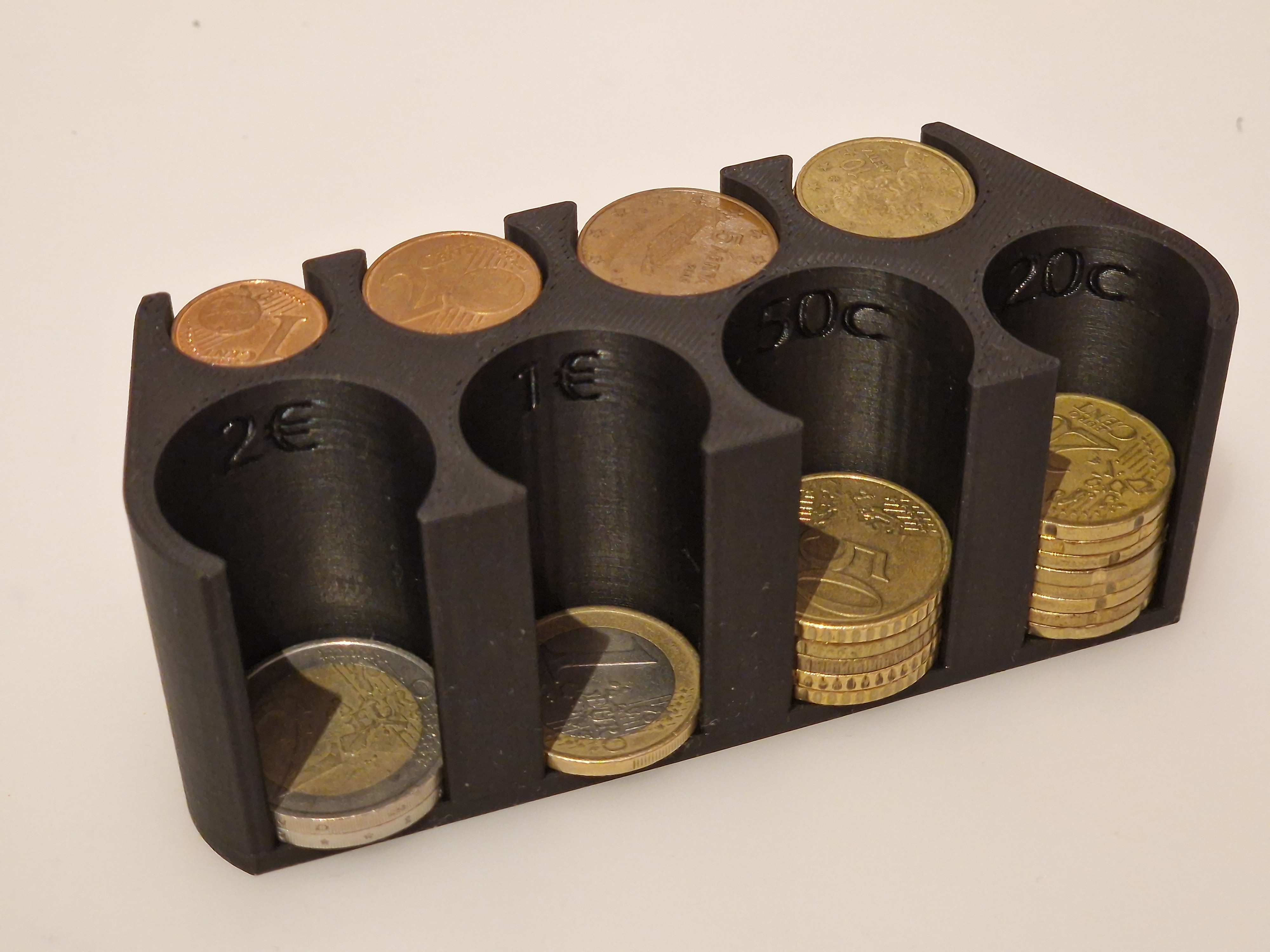 Euro coin organizer - case with tags