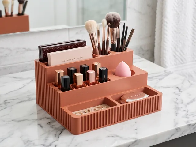 Aura – Stepped Makeup & Vanity Organizer (100% Support-Free)