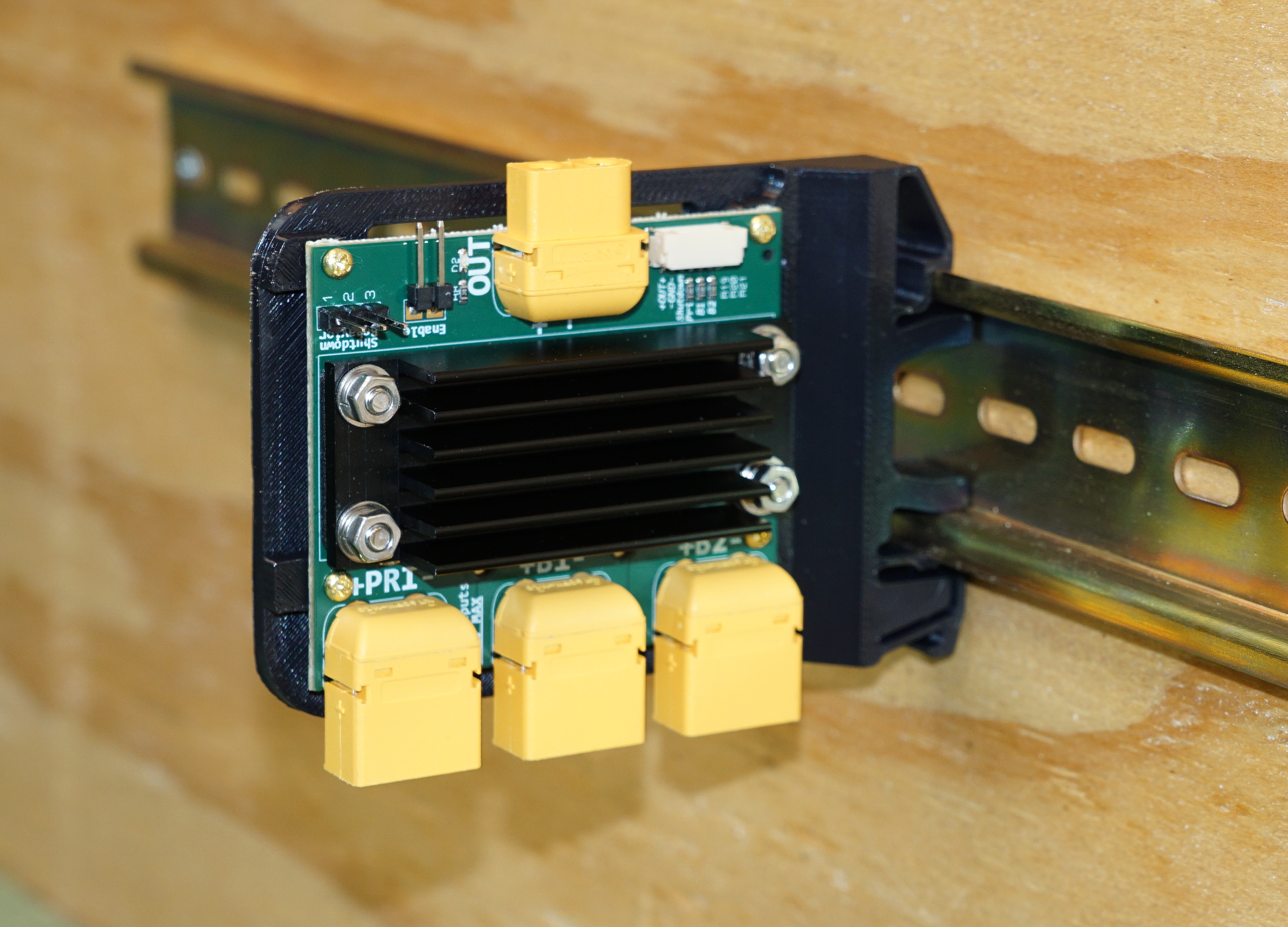 DIN Rail Mount for BrownieBoards Ideal Diode Module