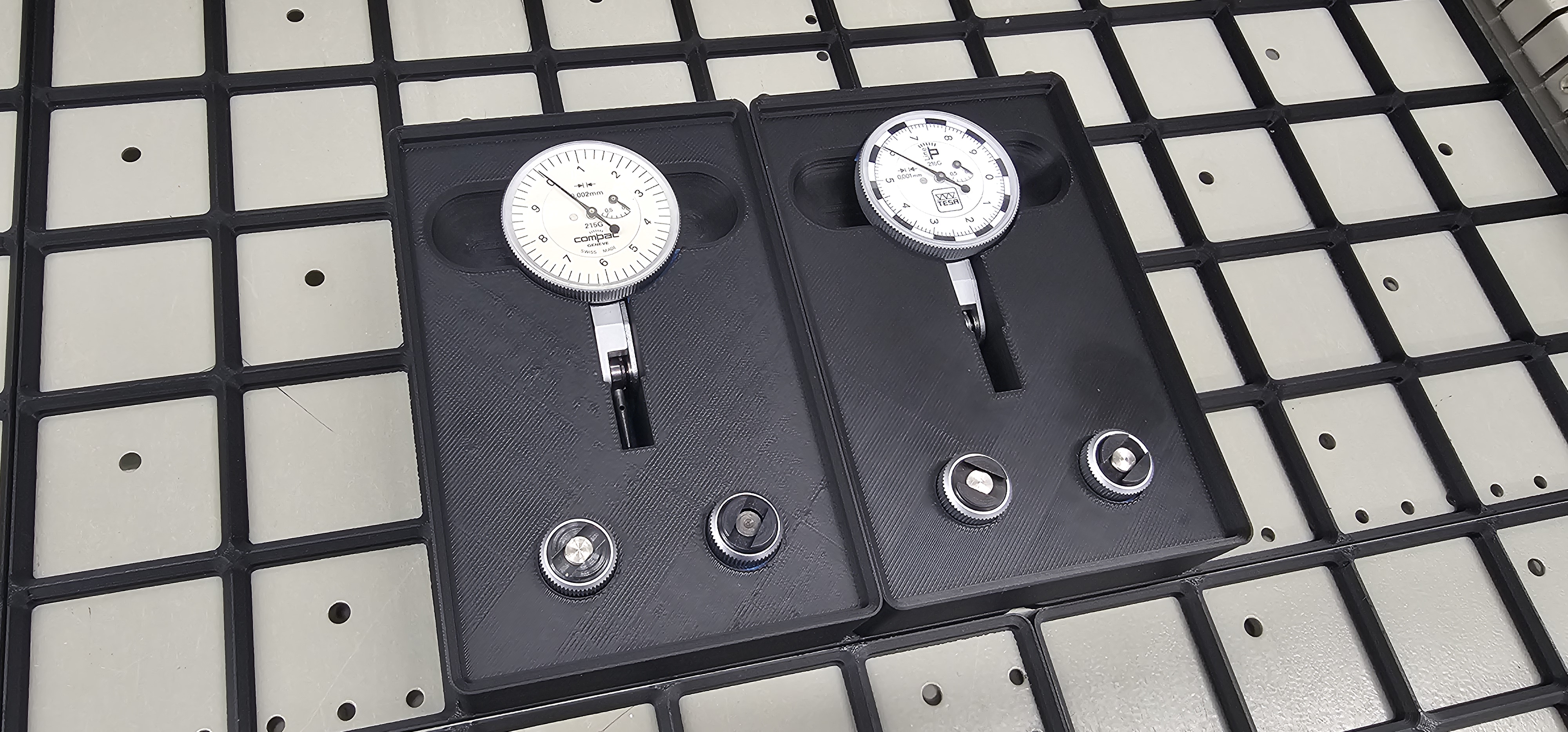 Gridfinity Dial Test Indicator Holder – TESA / Compac Compatible