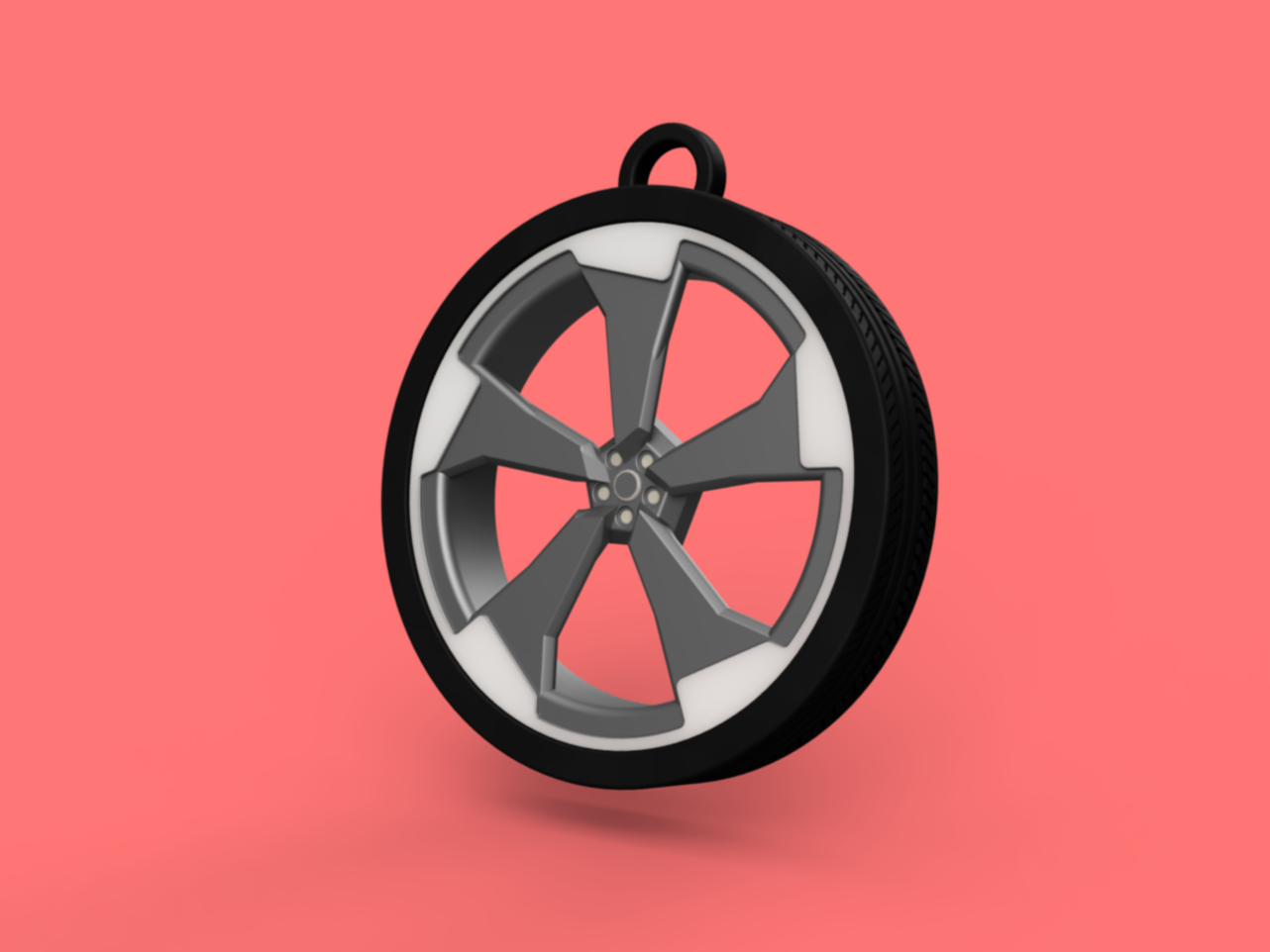Wheel Keychain - Audi Rotor