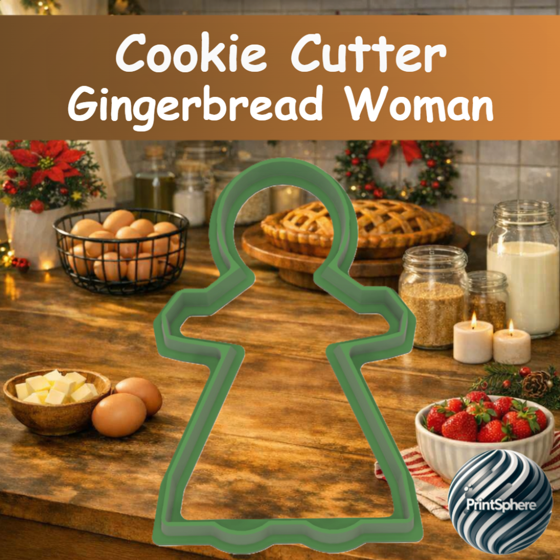 Baking - Cookie Cutter - Gingerbread Woman
