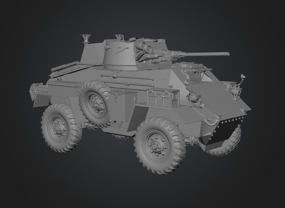 Humber armoured car (1941-1960s) 3D model