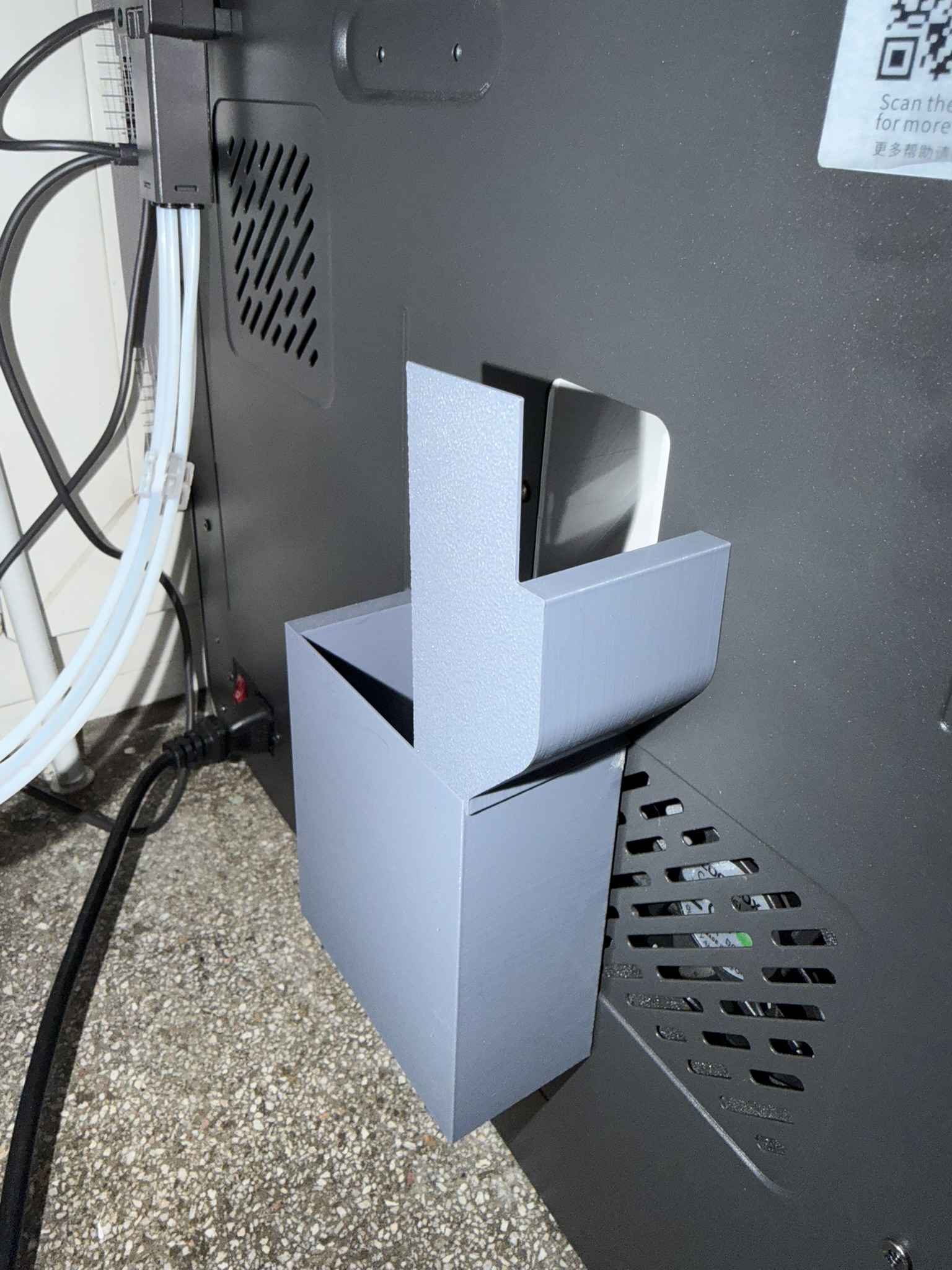 Kobra S1 poop bin bucket chute basket magnets
