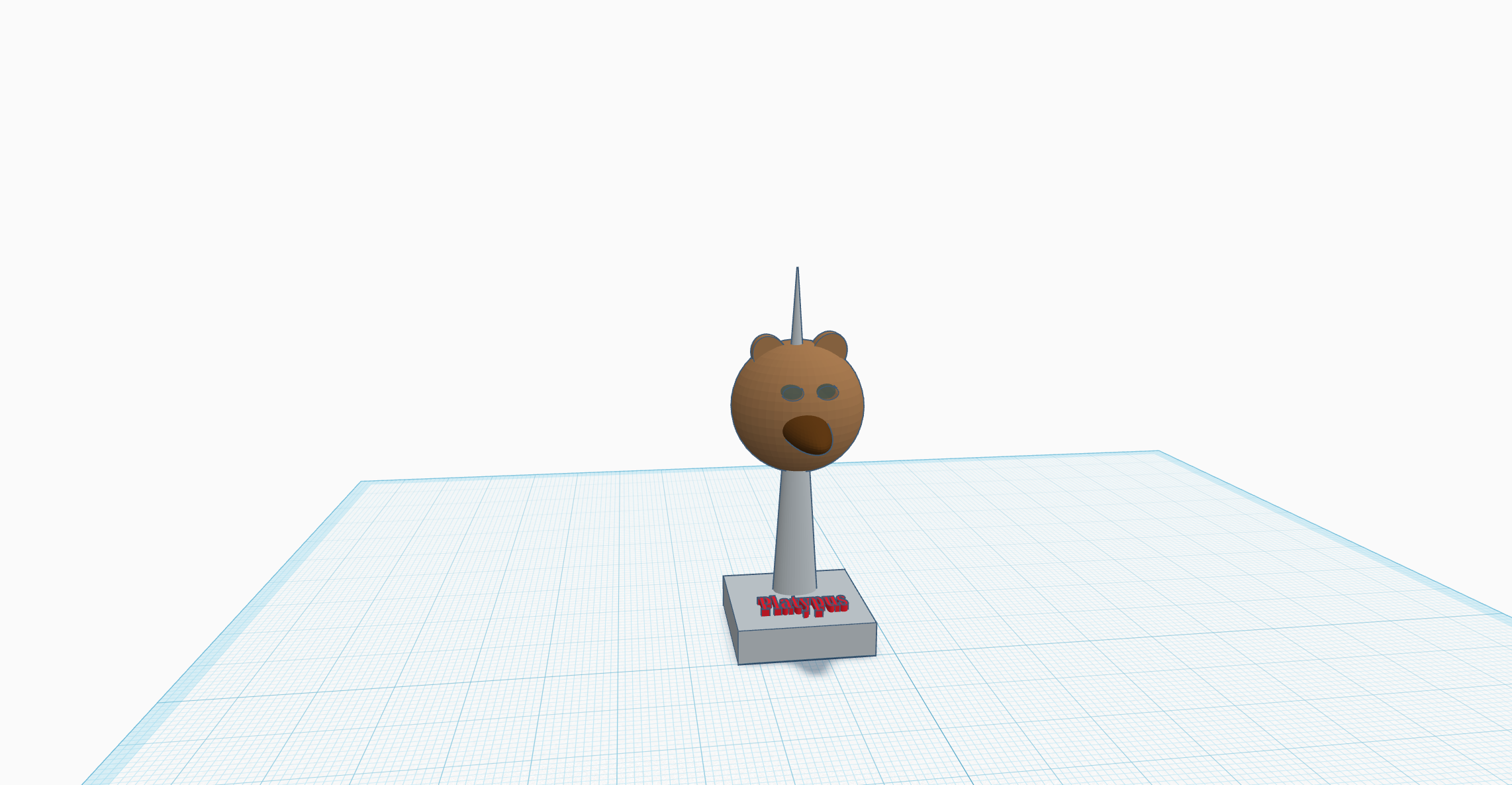 Platypus Head on spike
