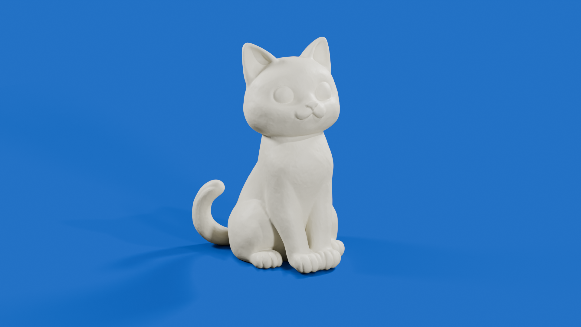 Miniatura 2 do modelo 3D Sitting Cat