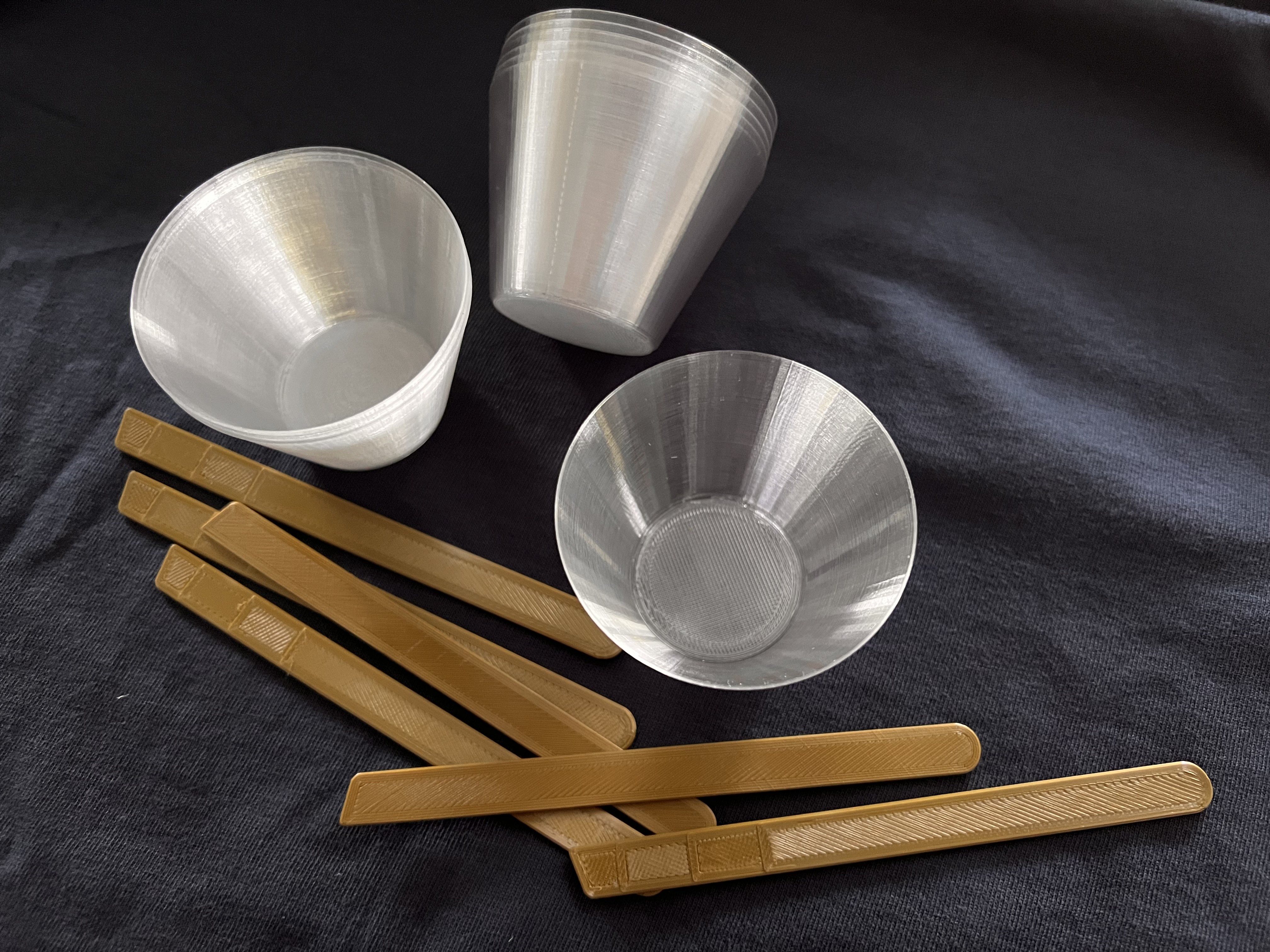 Mixing cup and stir stick