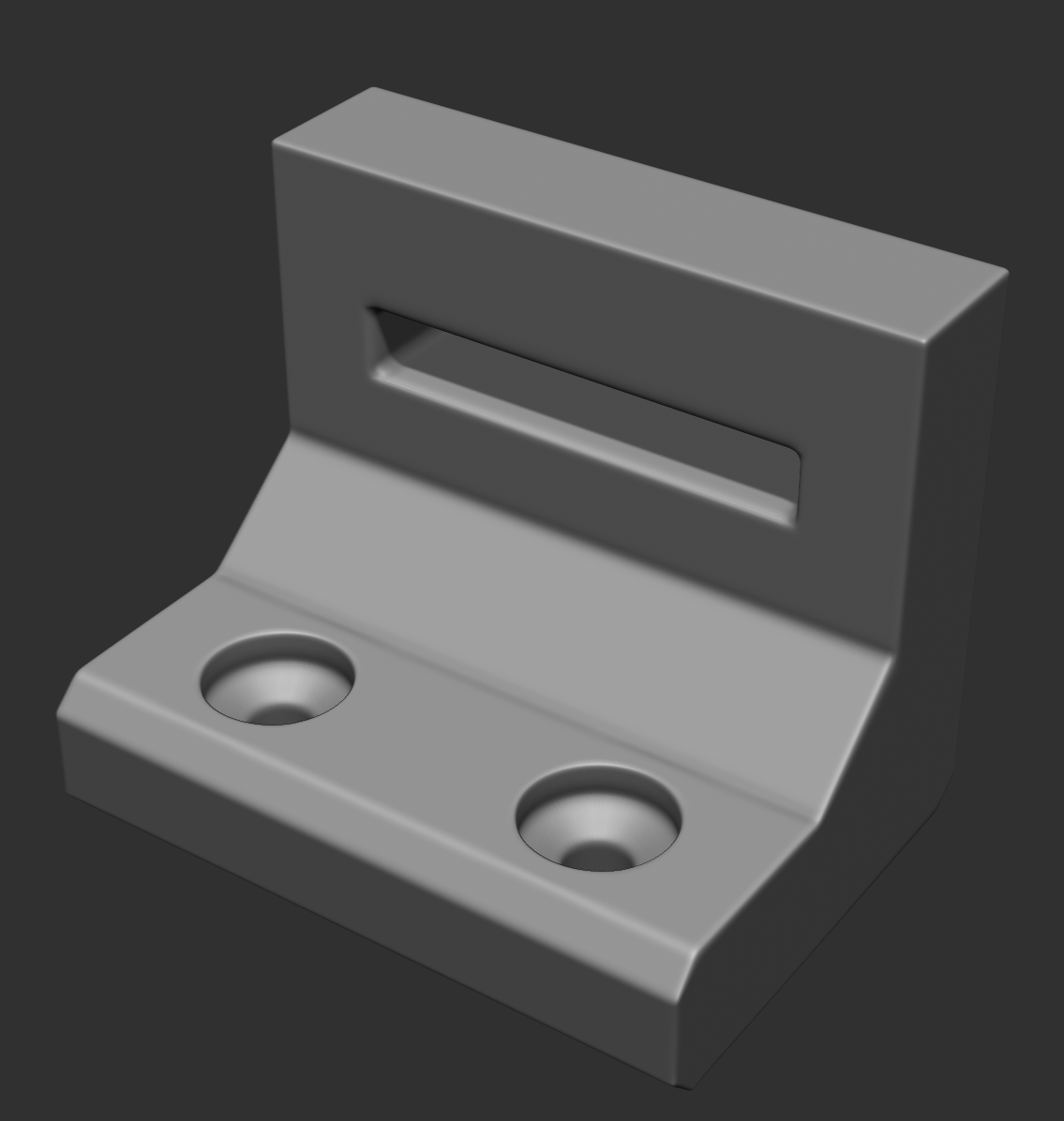 PC Tower Computer Desk Strap Mount (version 1)