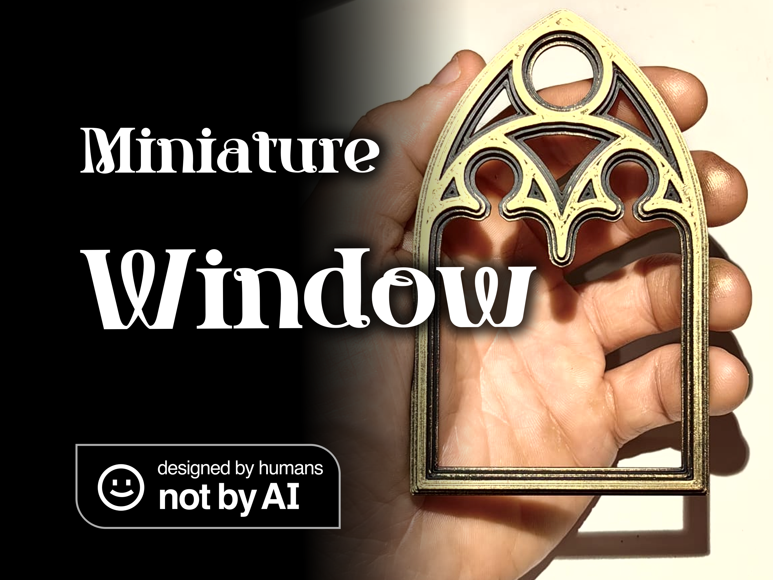 Miniature Window Gothic Cathedral