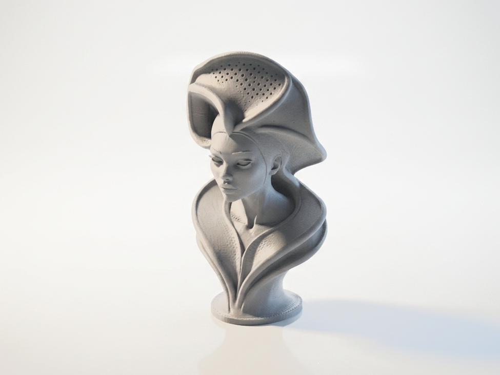 Lady Sculpture Elegant Female Bust 3D Printable