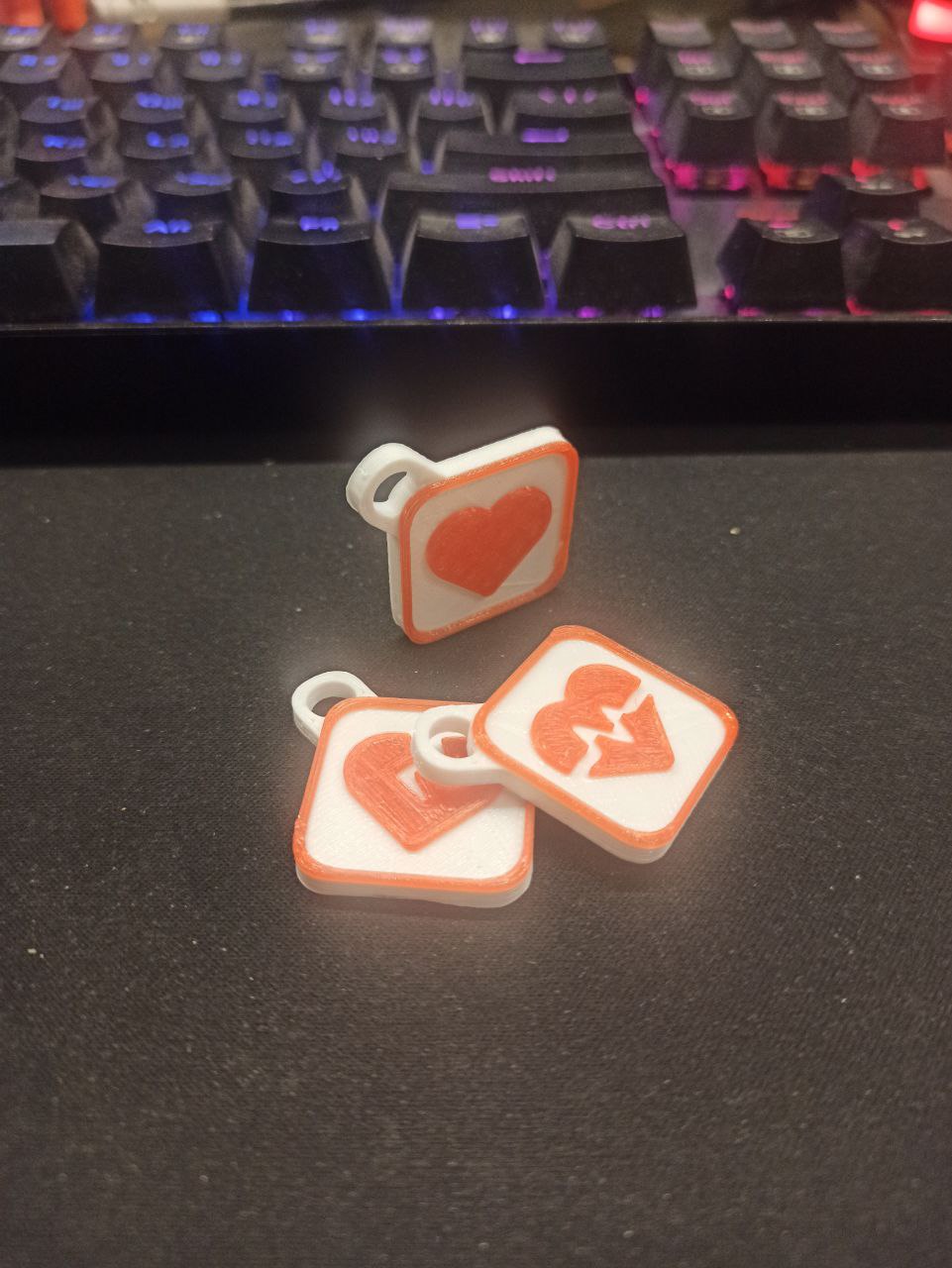 Keychain love collection (8 pieces)