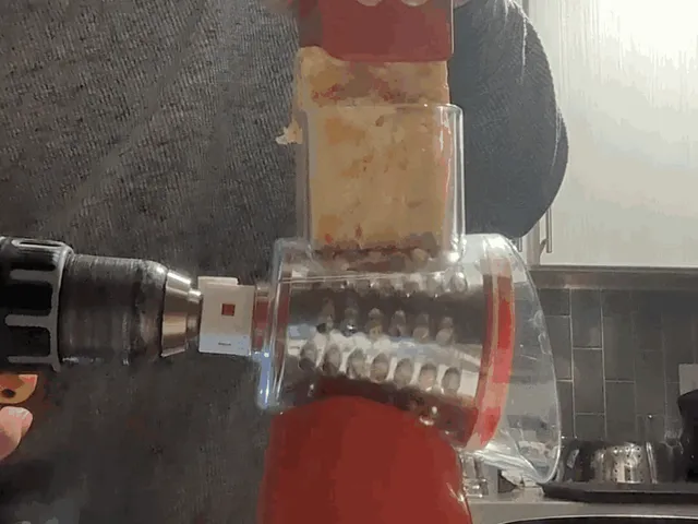 Rotary Cheese Grater Drill Adapter — 19 mm Square Drive
