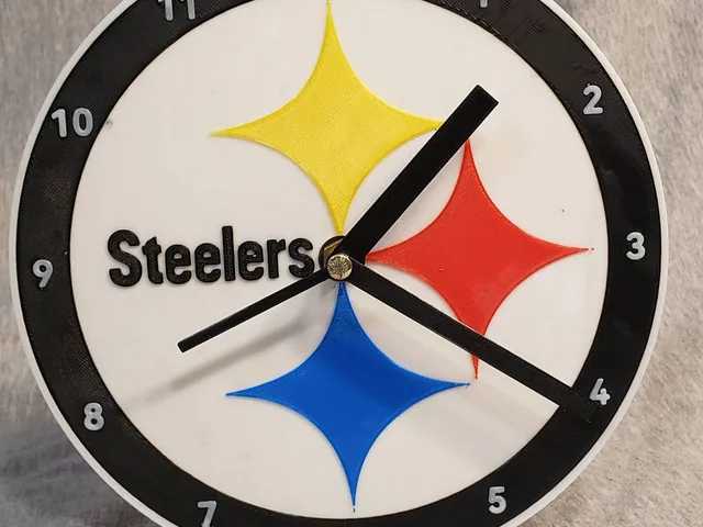 Pittsburgh Steelers Clock Face with Clock Mechanism Housing