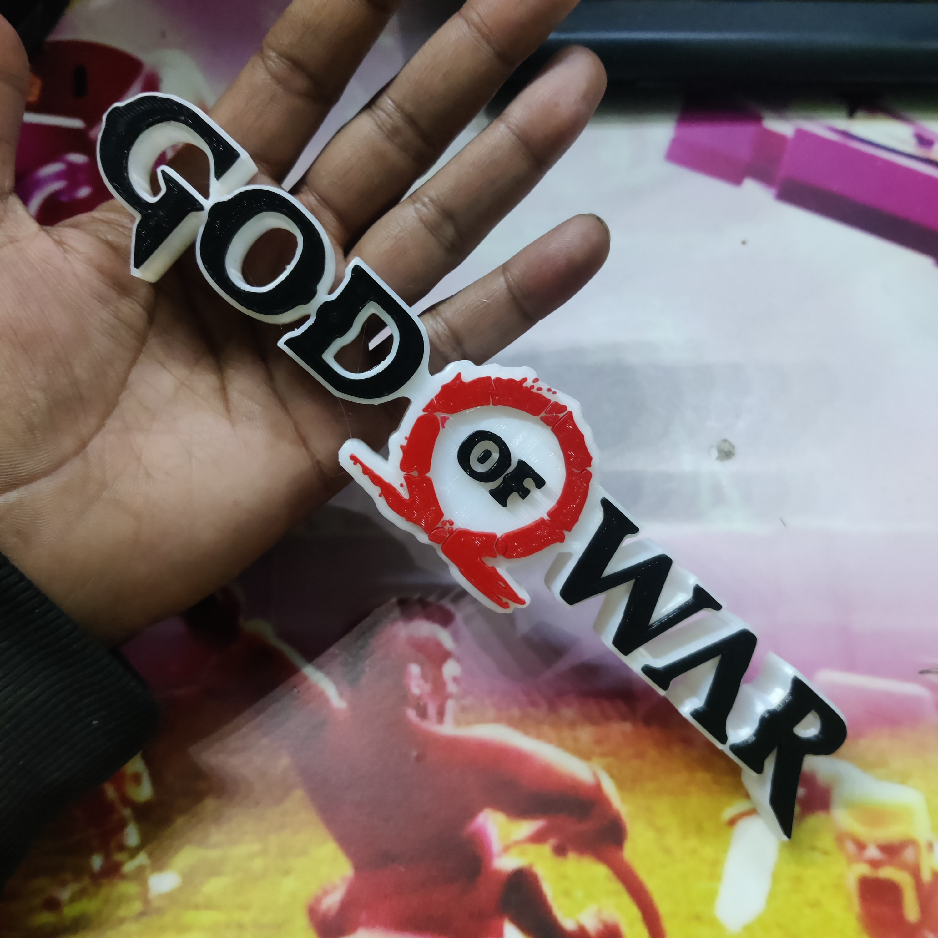 God Of War 3D LOGO WITH AMS