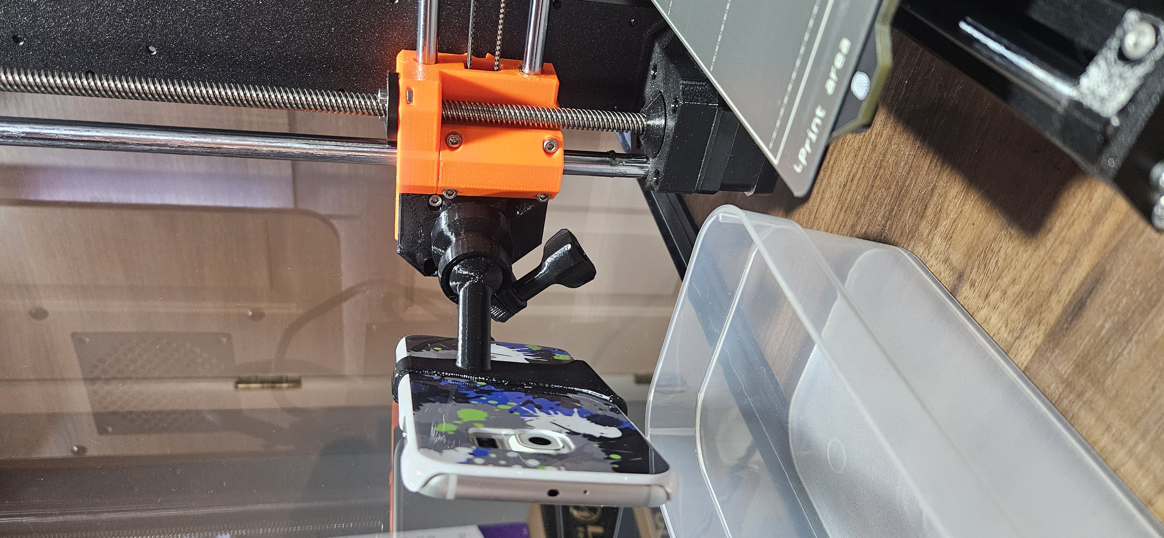 phone holder with ball 3D model thumbnail