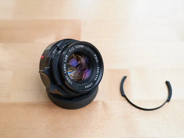Aperture ring grip for Light Lens Lab 50mm f/2 ELCAN
