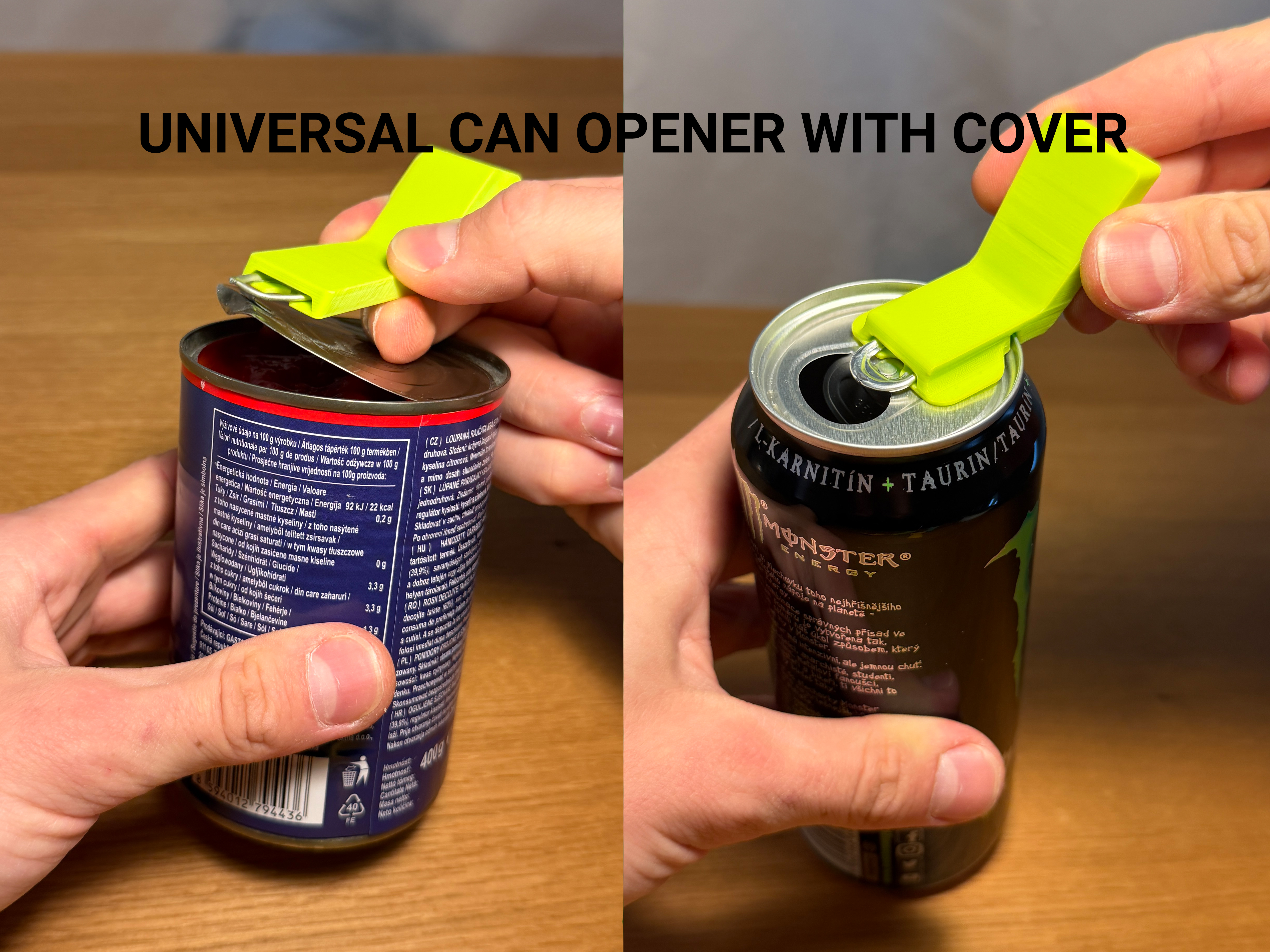 Universal Can Opener With Cover