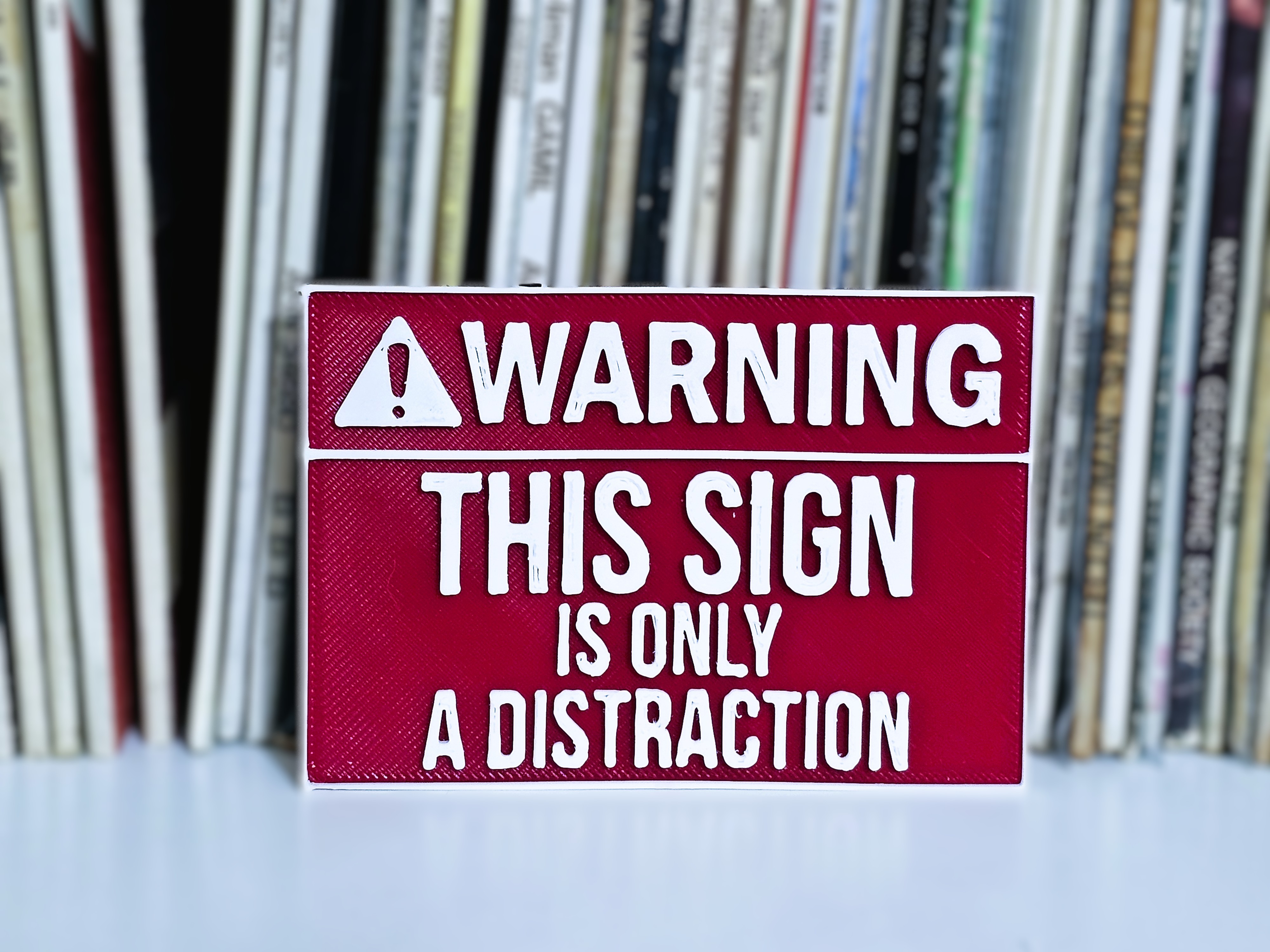 Distracting sign