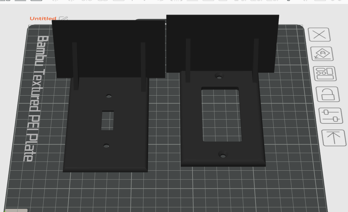 light switch cover with shelf.