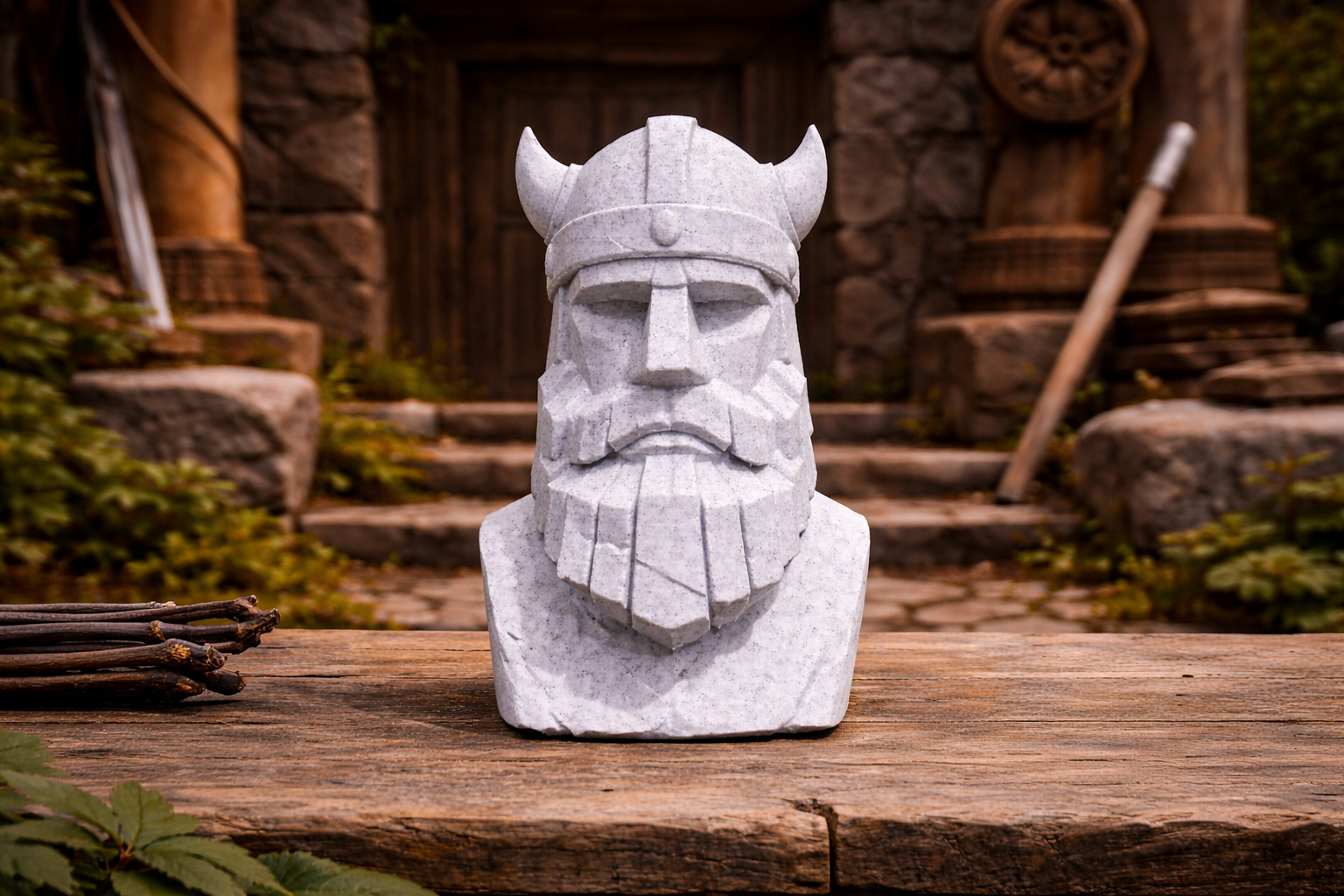 Jarlheim Viking Moai 3D model by Julien Mairy