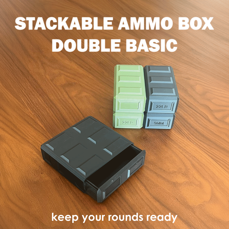 Stackable Ammo Box Basic Double by master 3D PT | Download free STL ...