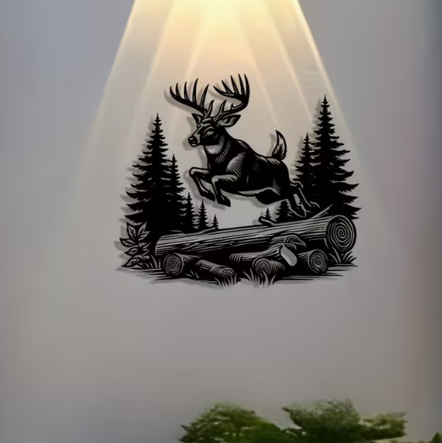 Deer Flying Wall Art