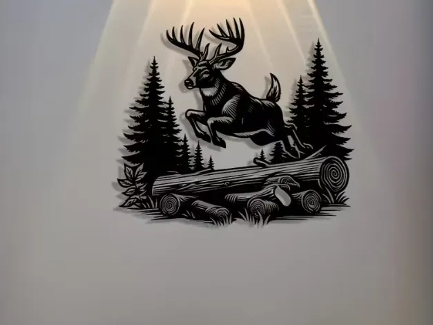 Deer Flying Wall Art