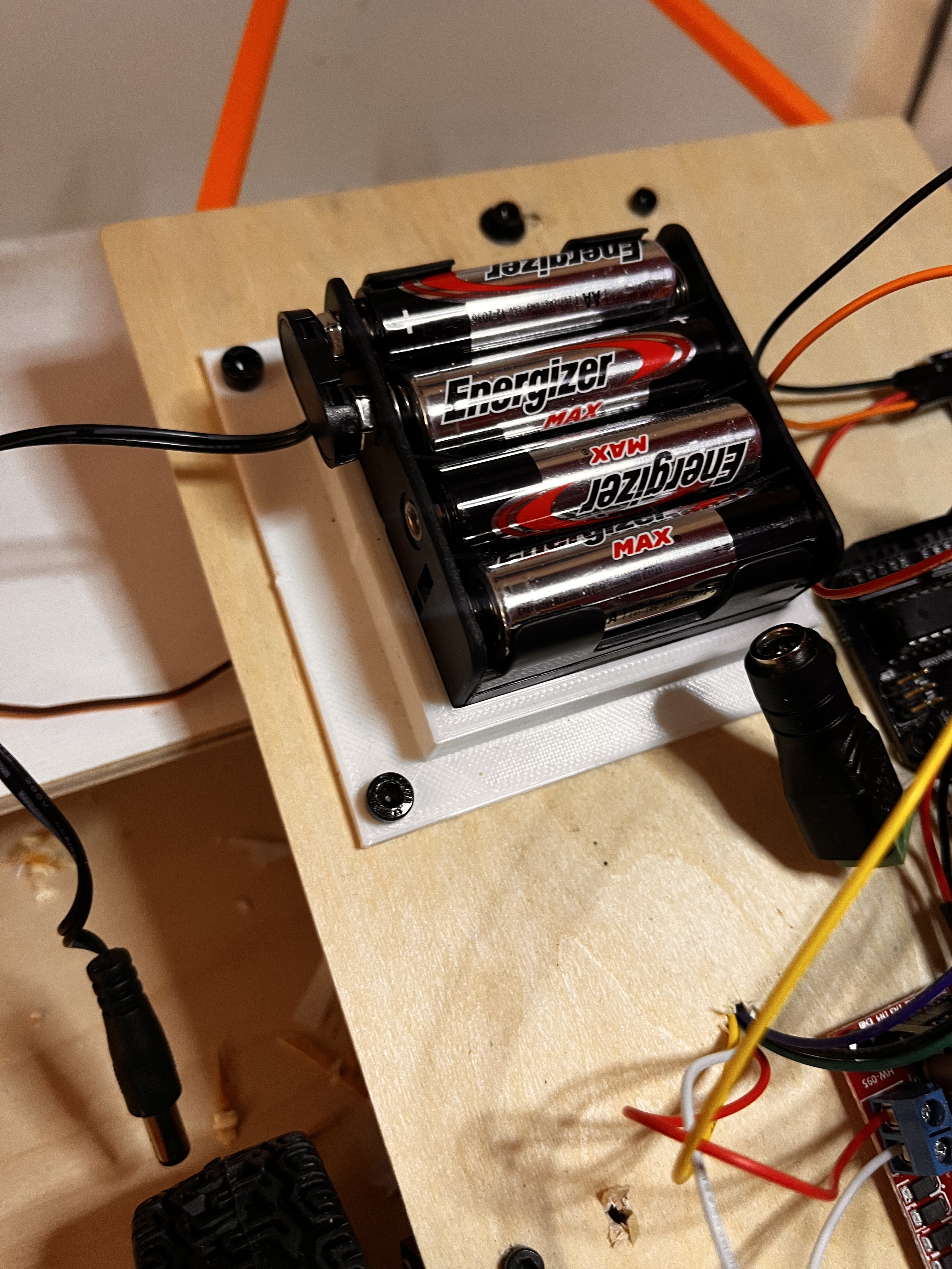 Double AA Battery mount holder for 6 or 8