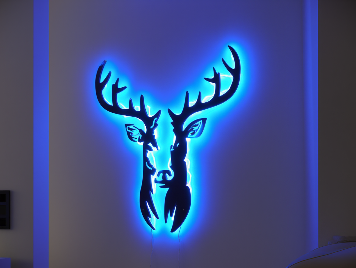 Deer Head Wall Decoration 3D model