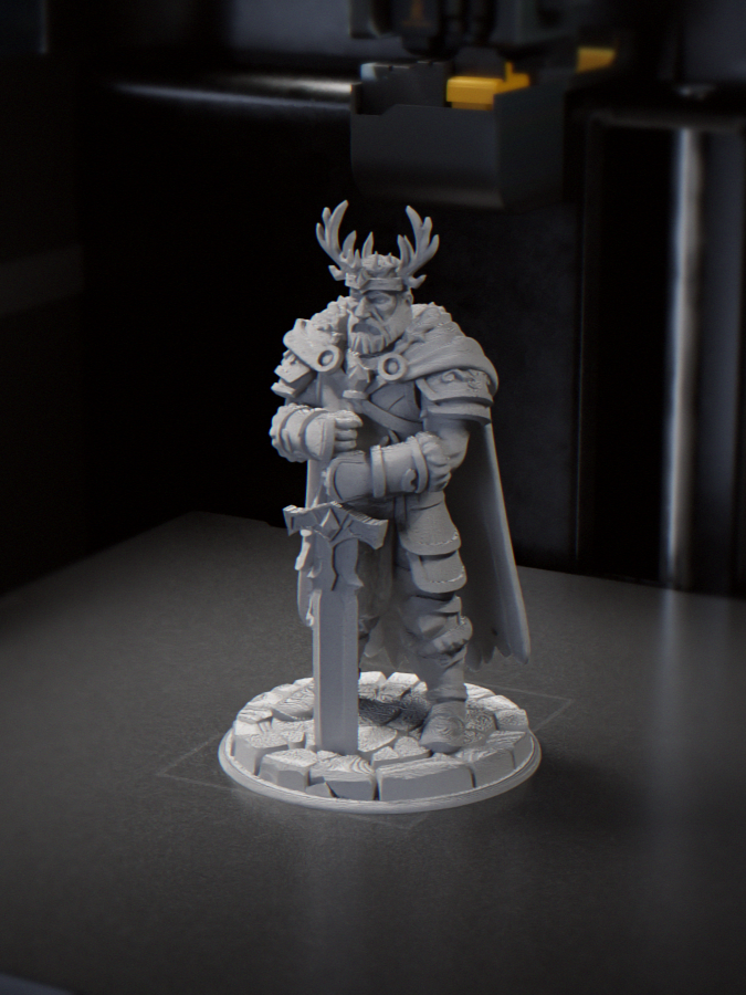 Deer King Animal Figurine 3D Printable