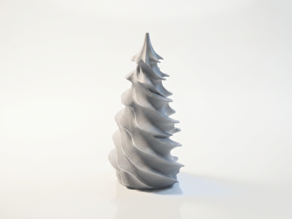 Abstract Pine Tree Sculpture Decorative 3D Printable