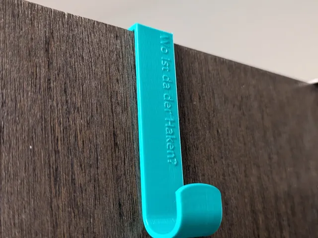Kleiderhaken für 16 mm Türblatt / Clothes hook for 16 mm doors