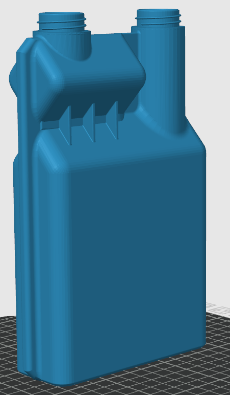 Double-neck dosing/dispensing bottle