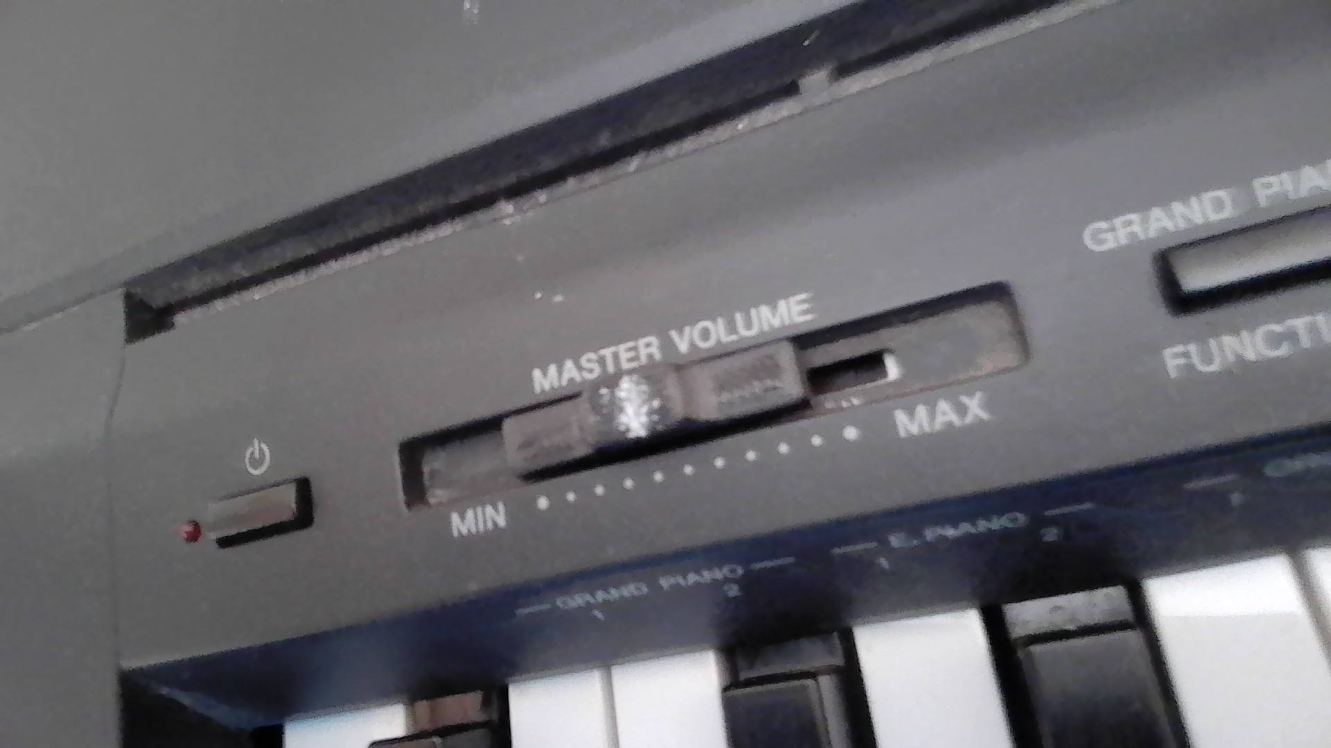 Yamaha p35 volume sound slider piano