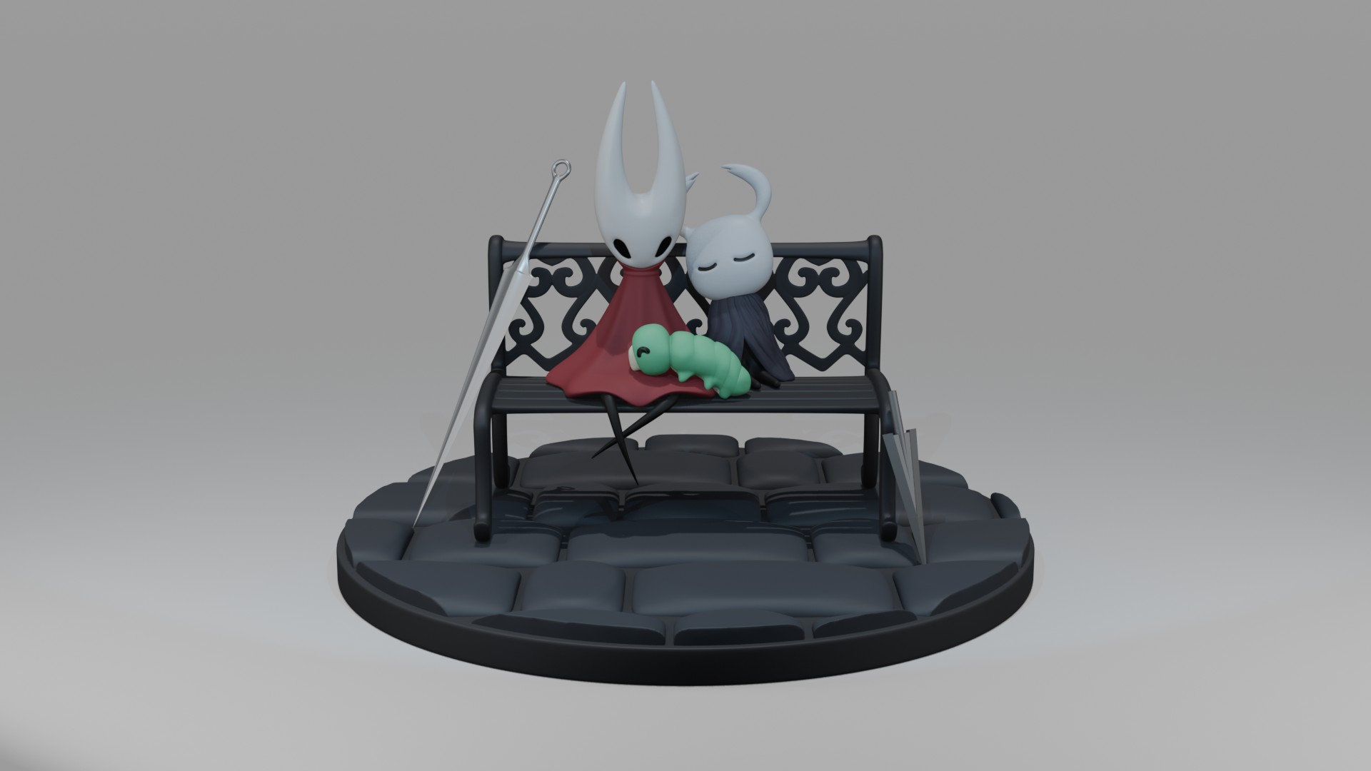 Hollow Knight Bench Scene