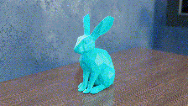 Low Poly Rabbit — miniatura 3
