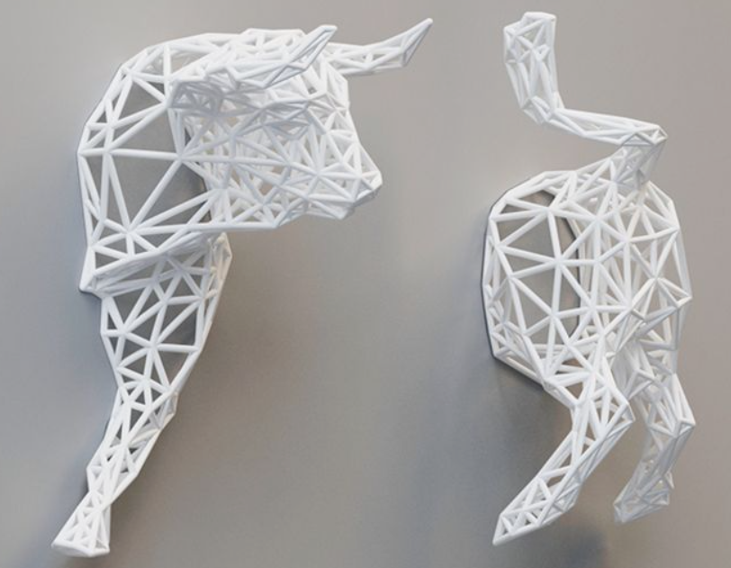 Bull Wall Decor with 2 Pieces