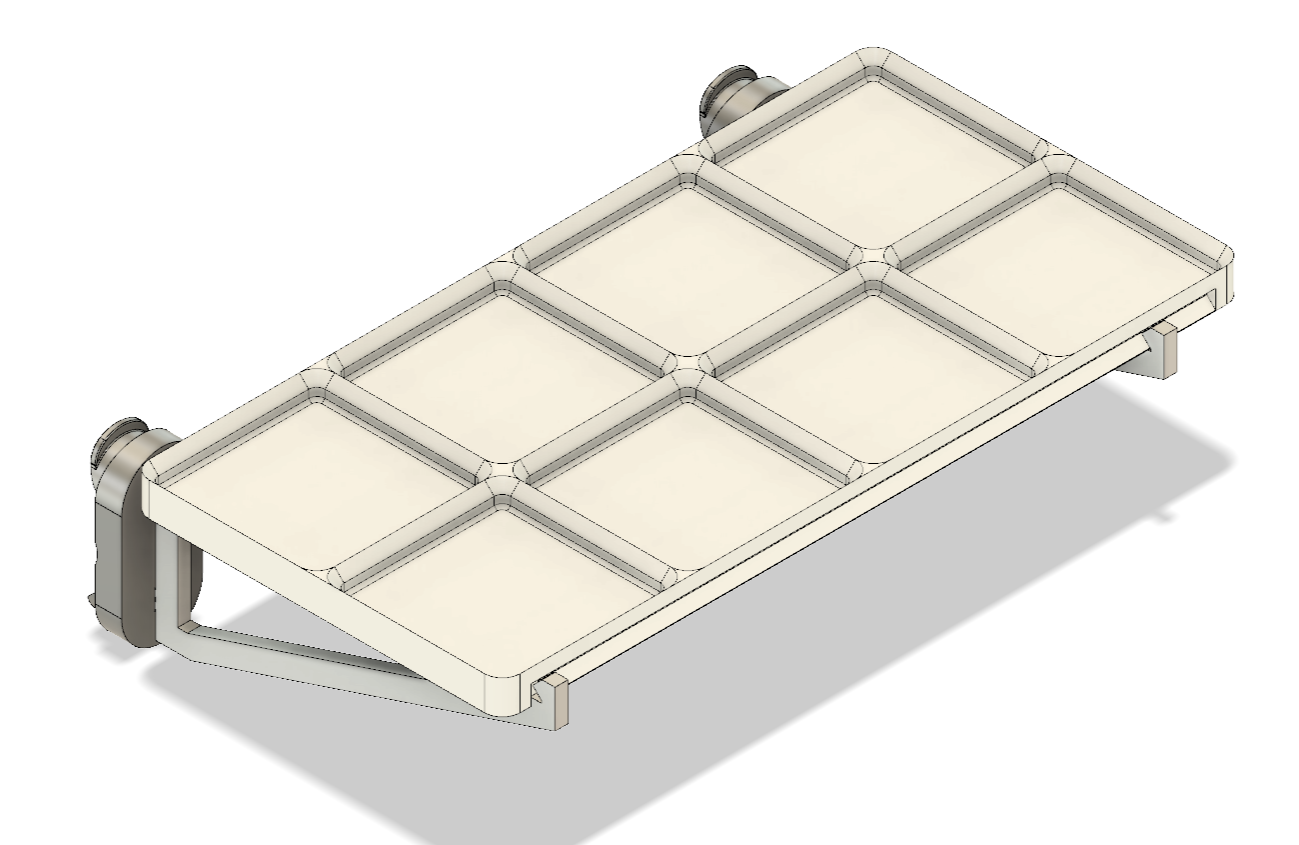 Qube Gridfinity Tray Mount — miniatura 2