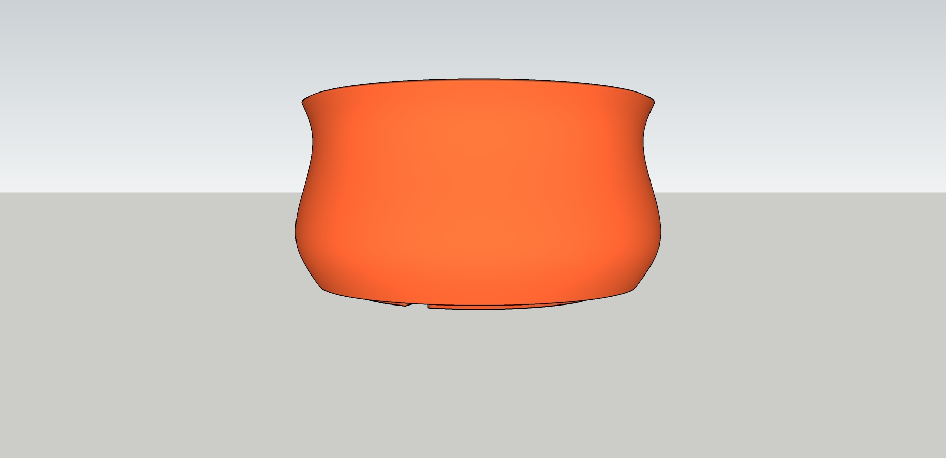 Remix the pot with drainage mesh and 3mm feet together