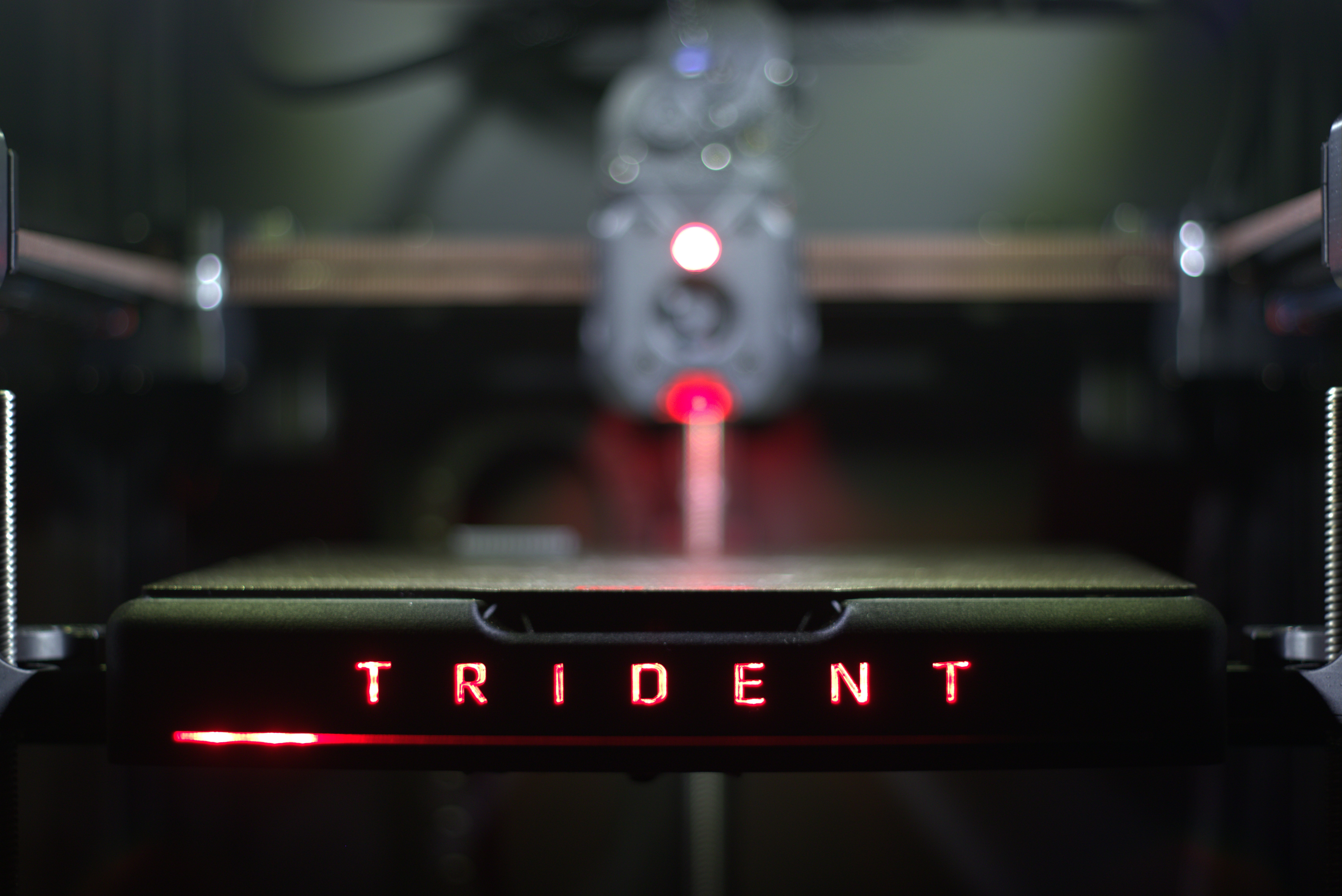 LED Progress Bar Bed Front Cover for Voron Trident (Standard Sizes)