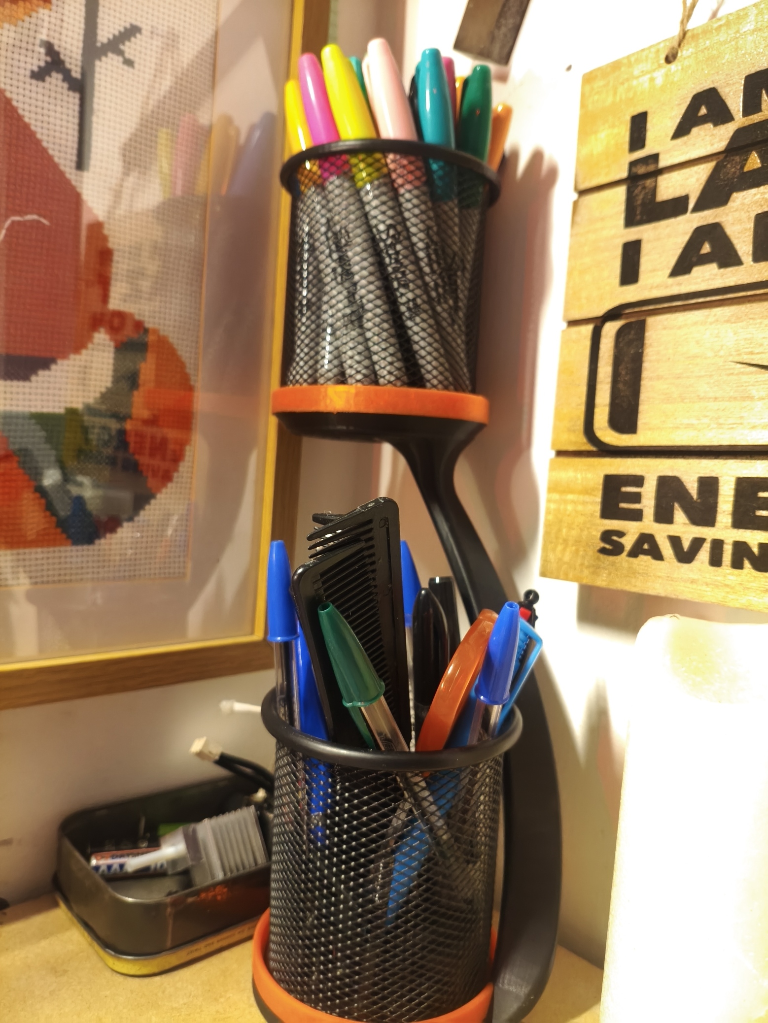 Spiral Pen Pot Tower