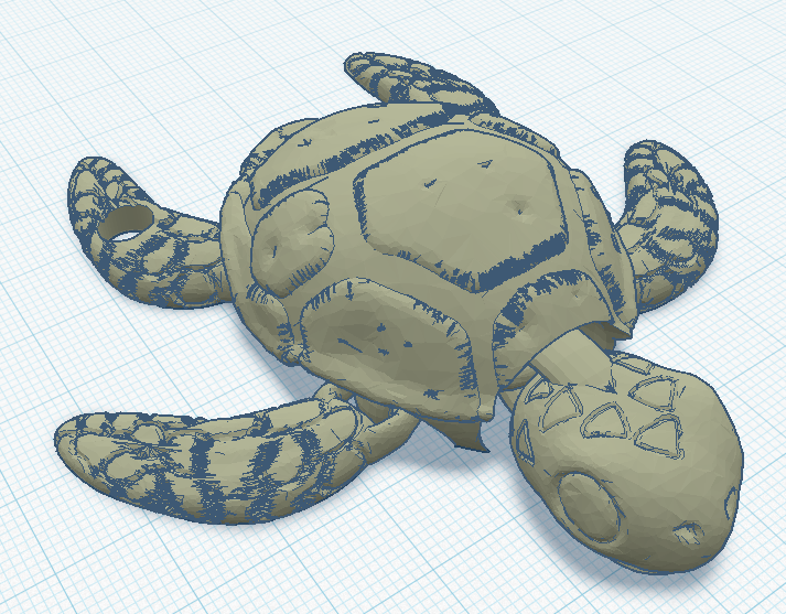 Articulated Turtle Keychain