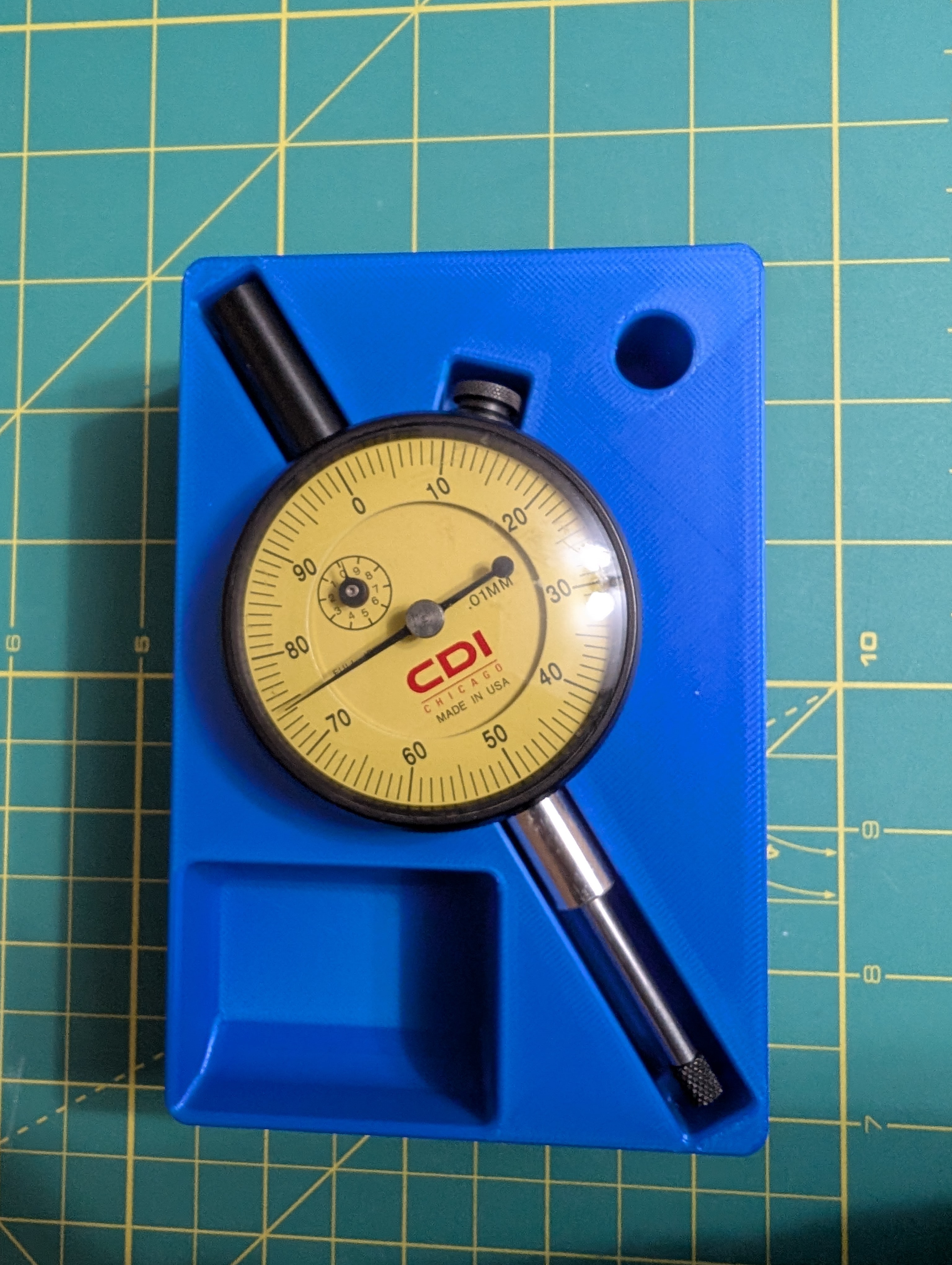 Gridfinity dial indicator holder
