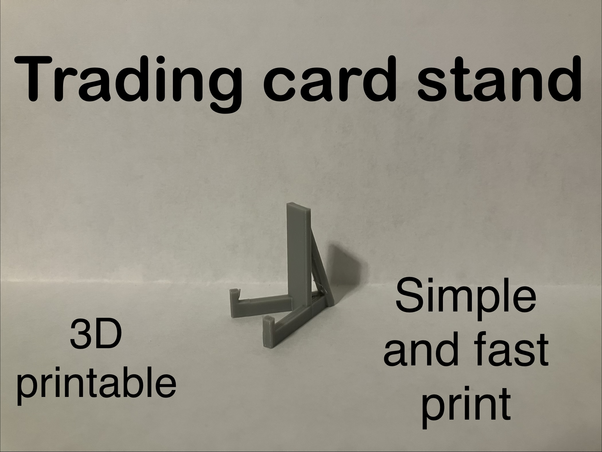 Trading card stand