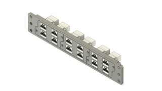 10' Server Rack Panel - 1U - 3P - 12 x Keystone