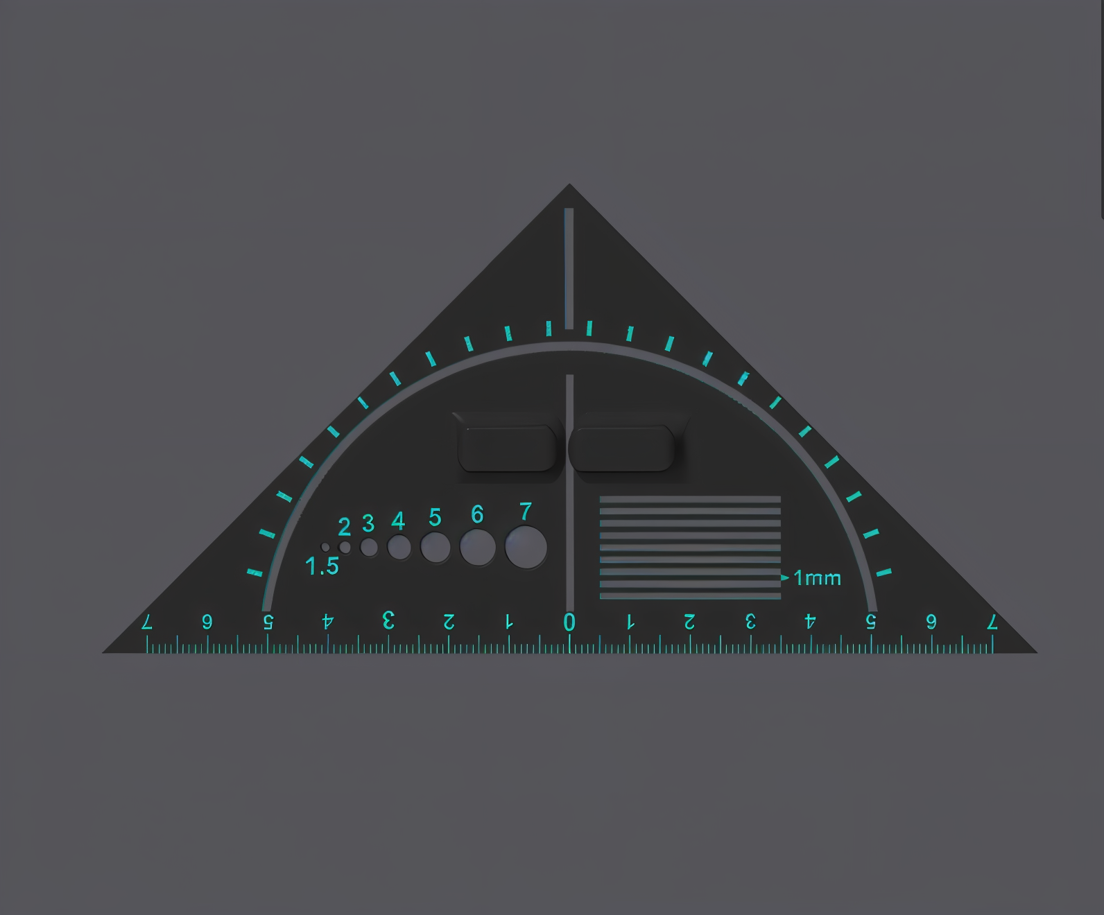 Miniatura 2 do modelo 3D Geometry Triangle / Set Square