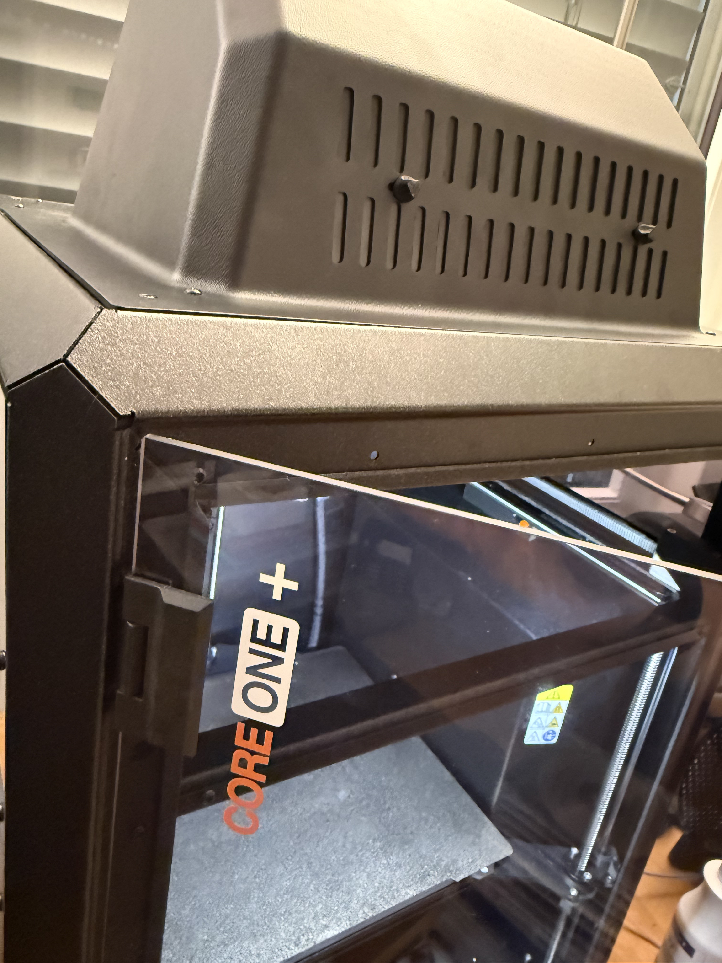 Prusa COREONE to COREONE+ MMU3 enclosed version automatic vent upgrade