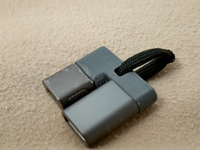 USB A and C adapter holder