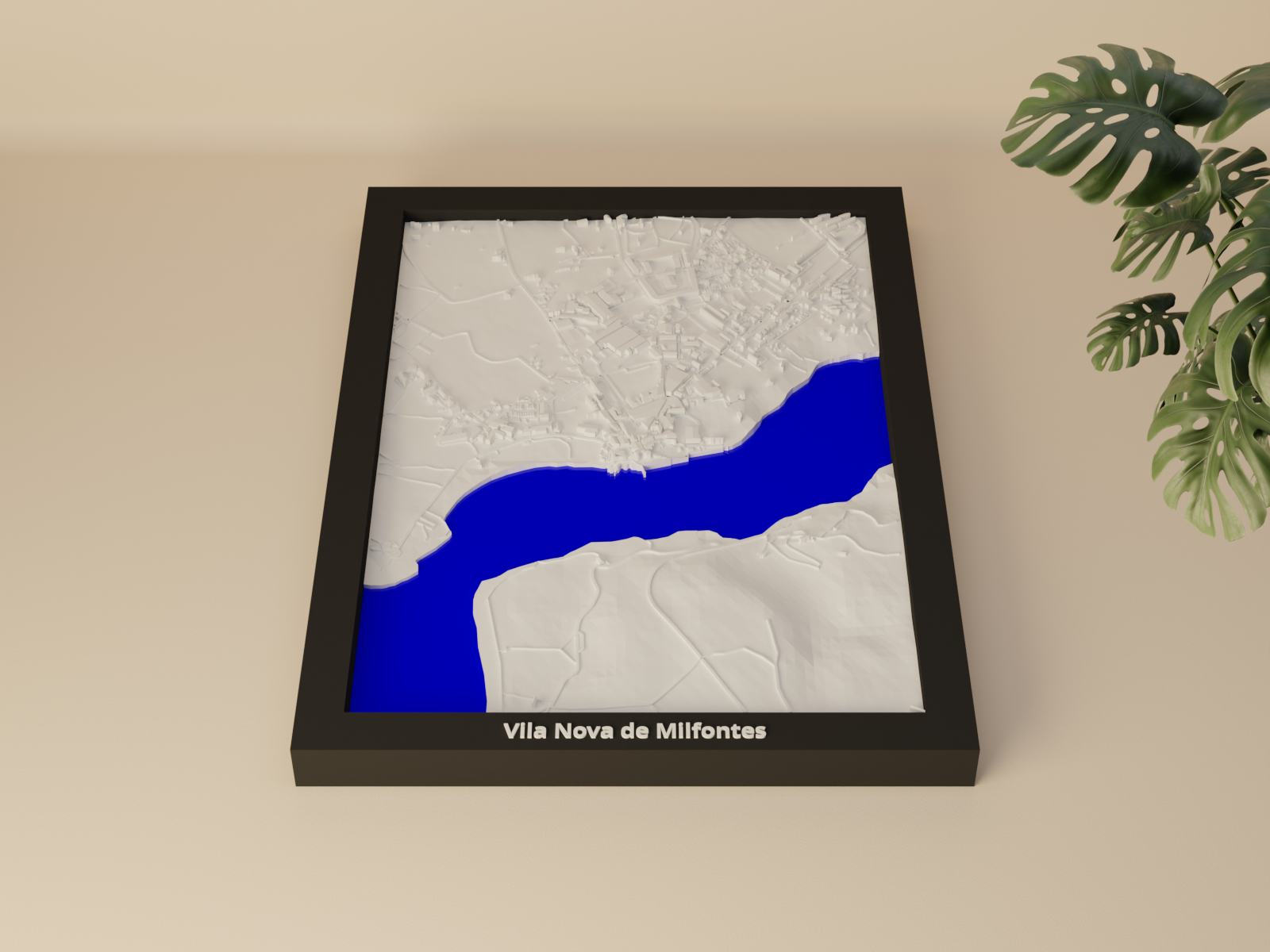Vila Nova de Milfontes, Portugal - 3D Miniature